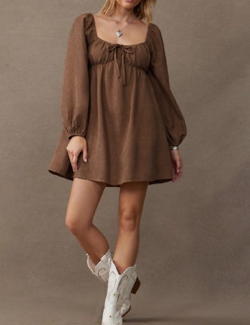 Rochie scurta SHEIN, maro