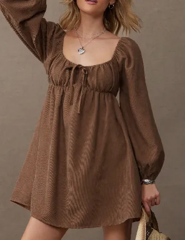 Rochie scurta SHEIN, maro