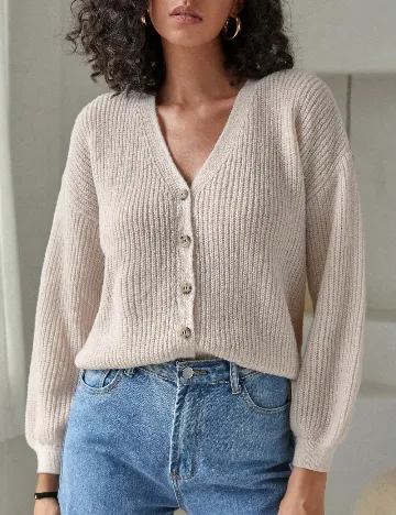 Cardigan SHEIN, crem