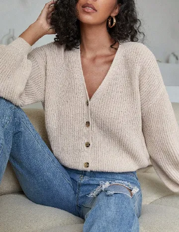 Cardigan SHEIN, crem