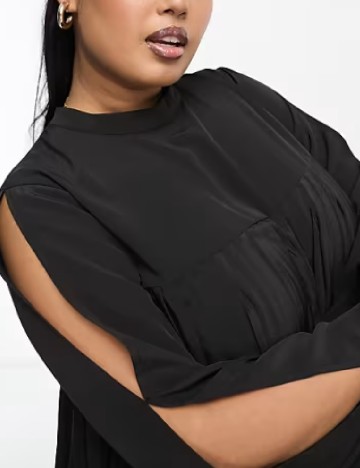 Rochie scurta ASOS Curve, negru