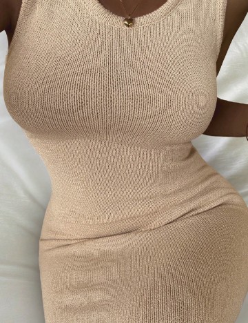 Rochie lunga Dazy, crem