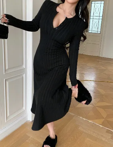 Rochie medie Dazy, negru