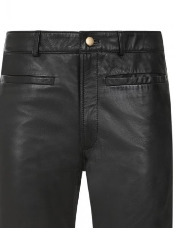Pantaloni imitatie de piele MUUBAA, negru
