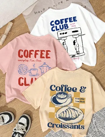 Set Tricou 3 bucati SHEIN, mix culori