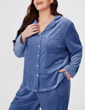Pijama Luvlette Curve, albastru