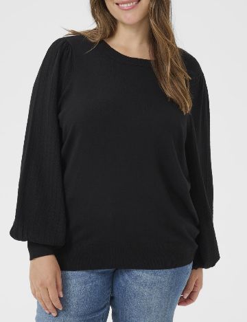 Bluza Kaffe Curve, negru
