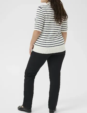 Bluza Kaffe Curve, alb