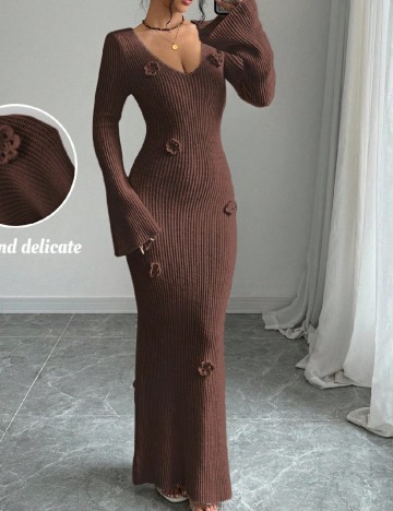 Rochie lunga SHEIN, maro