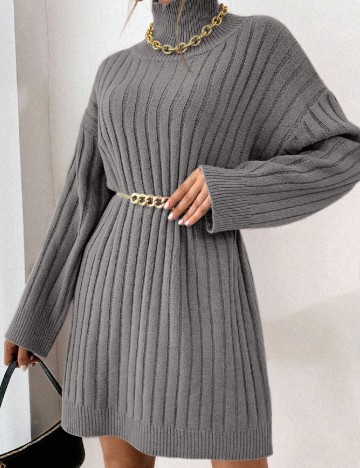 Rochie scurta SHEIN, gri