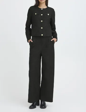 Pantaloni Ichi, negru