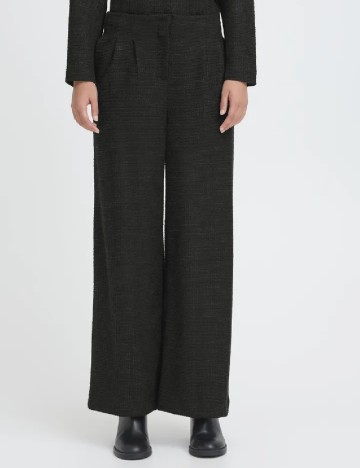 Pantaloni Ichi, negru
