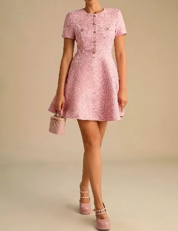 Rochie scurta SHEIN, roz