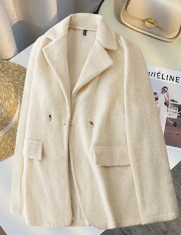 Jacheta SHEIN CURVE, crem