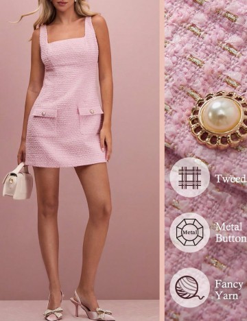 Rochie scurta SHEIN, roz
