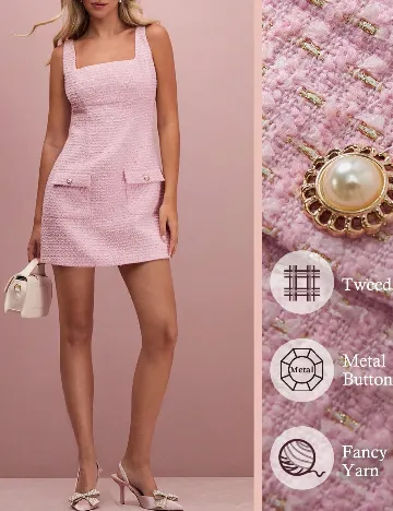 Rochie scurta SHEIN, roz