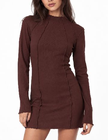 Rochie scurta Heartbreak, maro
