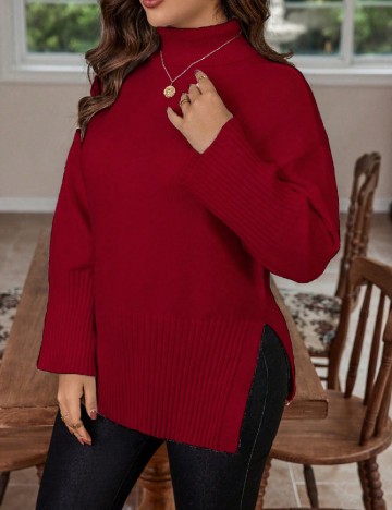 Pulover SHEIN CURVE, rosu
