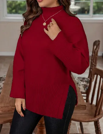 Pulover SHEIN CURVE, rosu
