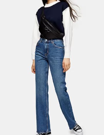 Blugi Top Shop, albastru