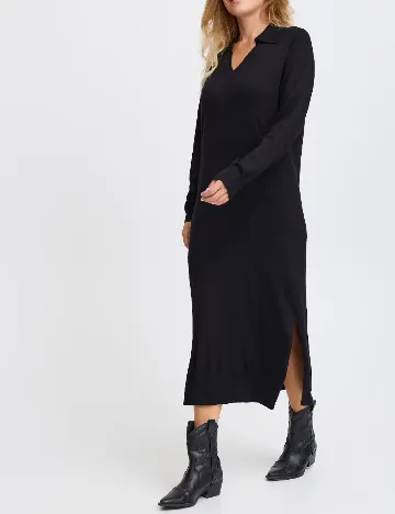 Rochie lunga Pulz Jeans, negru