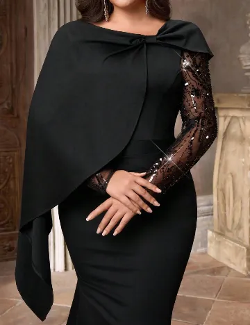 Rochie lunga SHEIN CURVE, negru