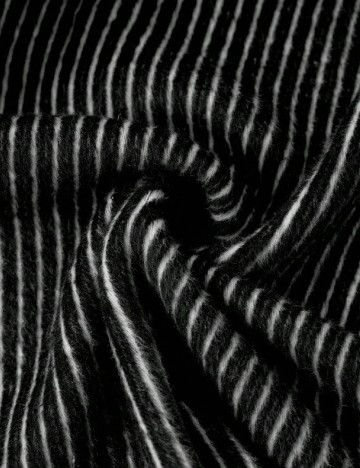 Palton SHEIN CURVE, alb/negru