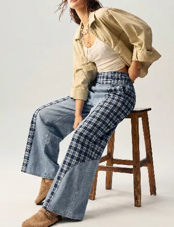 Pantaloni SHEIN, albastru