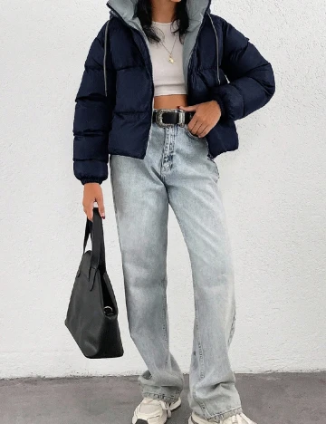 Geaca SHEIN, bleumarin