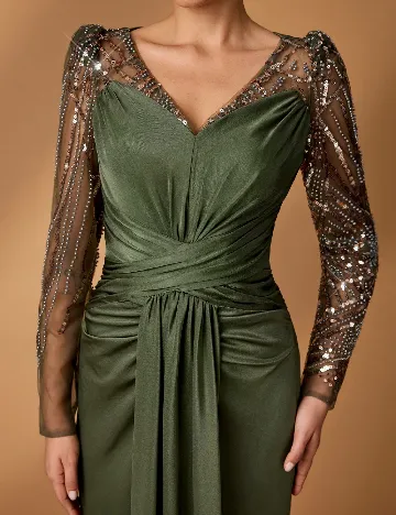 Rochie lunga SHEIN, verde