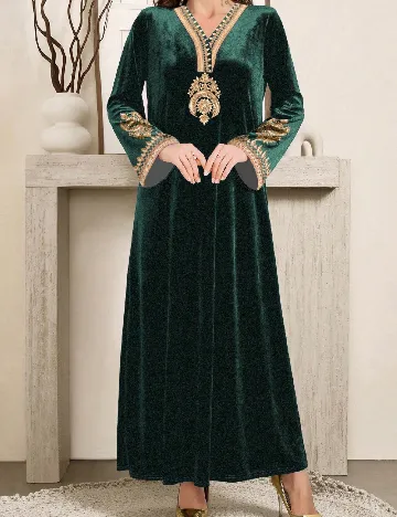 Rochie lunga SHEIN, verde