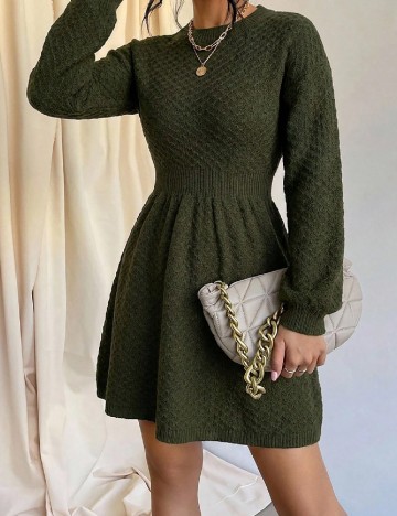 Rochie scurta SHEIN, verde