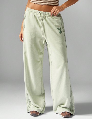 Pantaloni Missguided, verde deschis