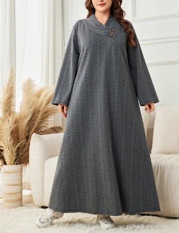 Rochie lunga SHEIN CURVE, gri