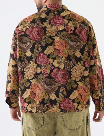 Jacheta SHEIN Plus Size Men, floral print