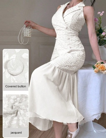 Rochie lunga SHEIN, alb