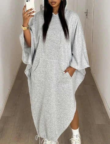 Rochie lunga SHEIN CURVE, gri