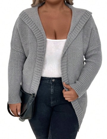 Cardigan SHEIN CURVE, gri