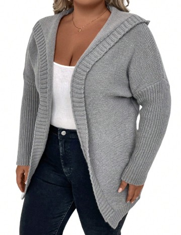 Cardigan SHEIN CURVE, gri
