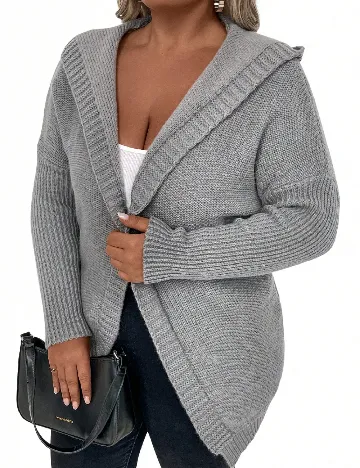 Cardigan SHEIN CURVE, gri