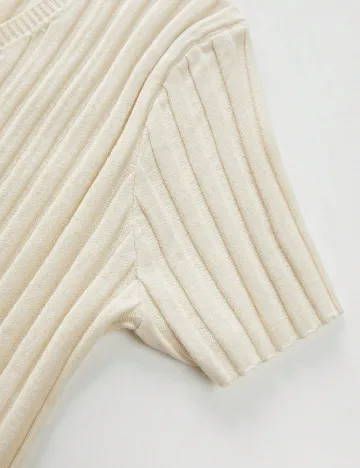 Tricou SHEIN, crem