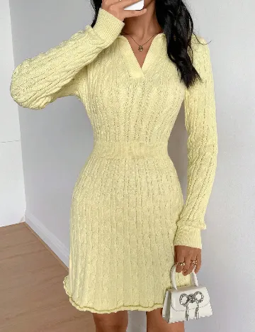 Rochie scurta SHEIN, galben