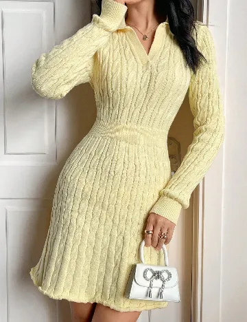 Rochie scurta SHEIN, galben