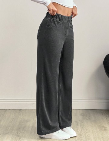 Pantaloni SHEIN, gri inchis