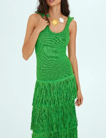 Rochie lunga Mango, verde