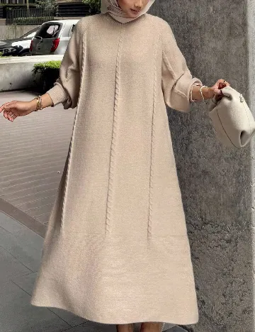 Rochie lunga Dazy, crem