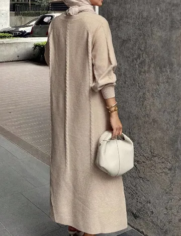 Rochie lunga Dazy, crem