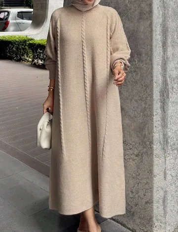 Rochie lunga Dazy, crem