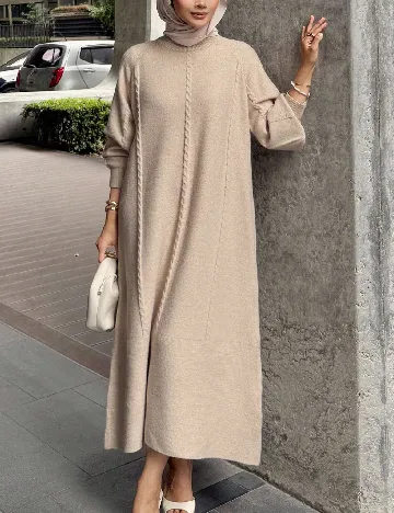 Rochie lunga Dazy, crem