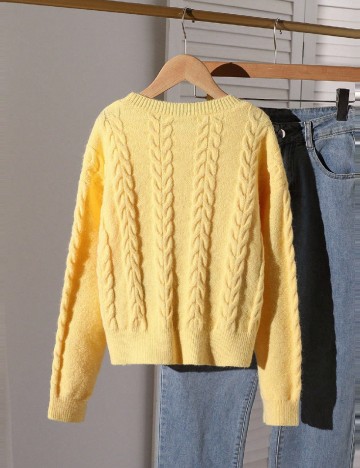 Bluza Shein Kids, galben